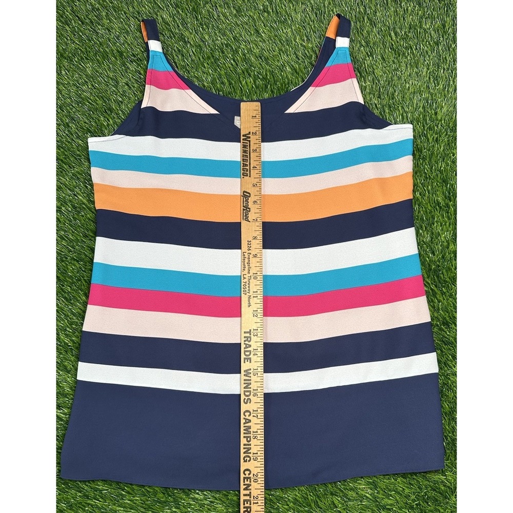 NEW Chico's Convertible 2 Piece Twin Set Bold Multi Color‎ Stripes Size Small - Picture 5 of 9